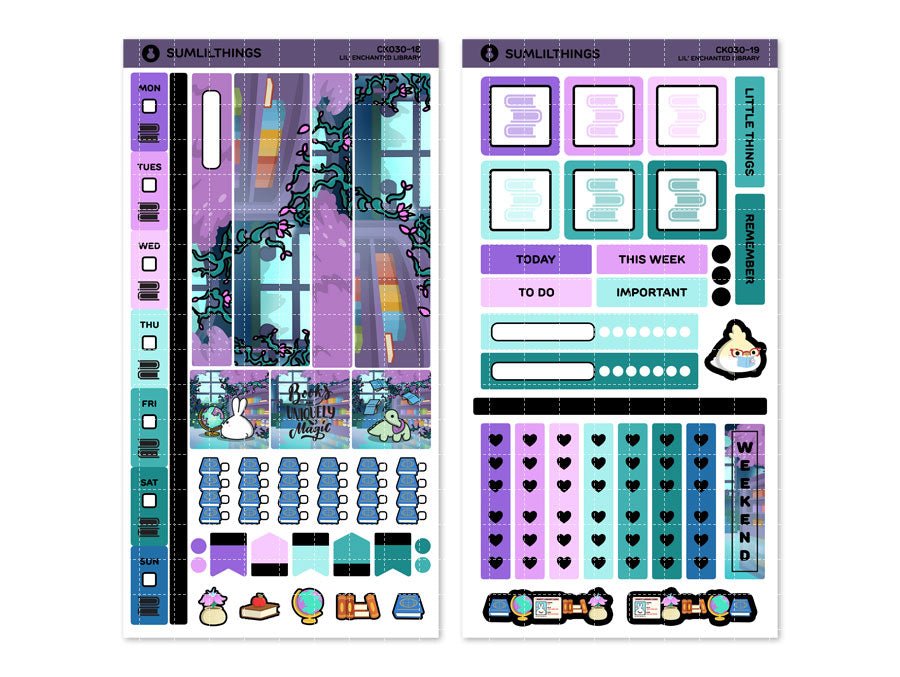 Hobonichi WEEKS Kit - Lil' Enchanted Library - Gold Foil - SumLilThings