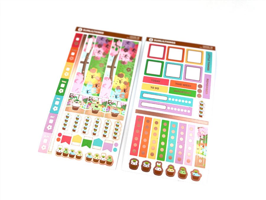 Hobonichi WEEKS Kit - Lil' Greenhouse - Rose Gold Foil - SumLilThings