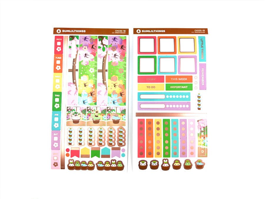 Hobonichi WEEKS Kit - Lil' Greenhouse - Rose Gold Foil - SumLilThings