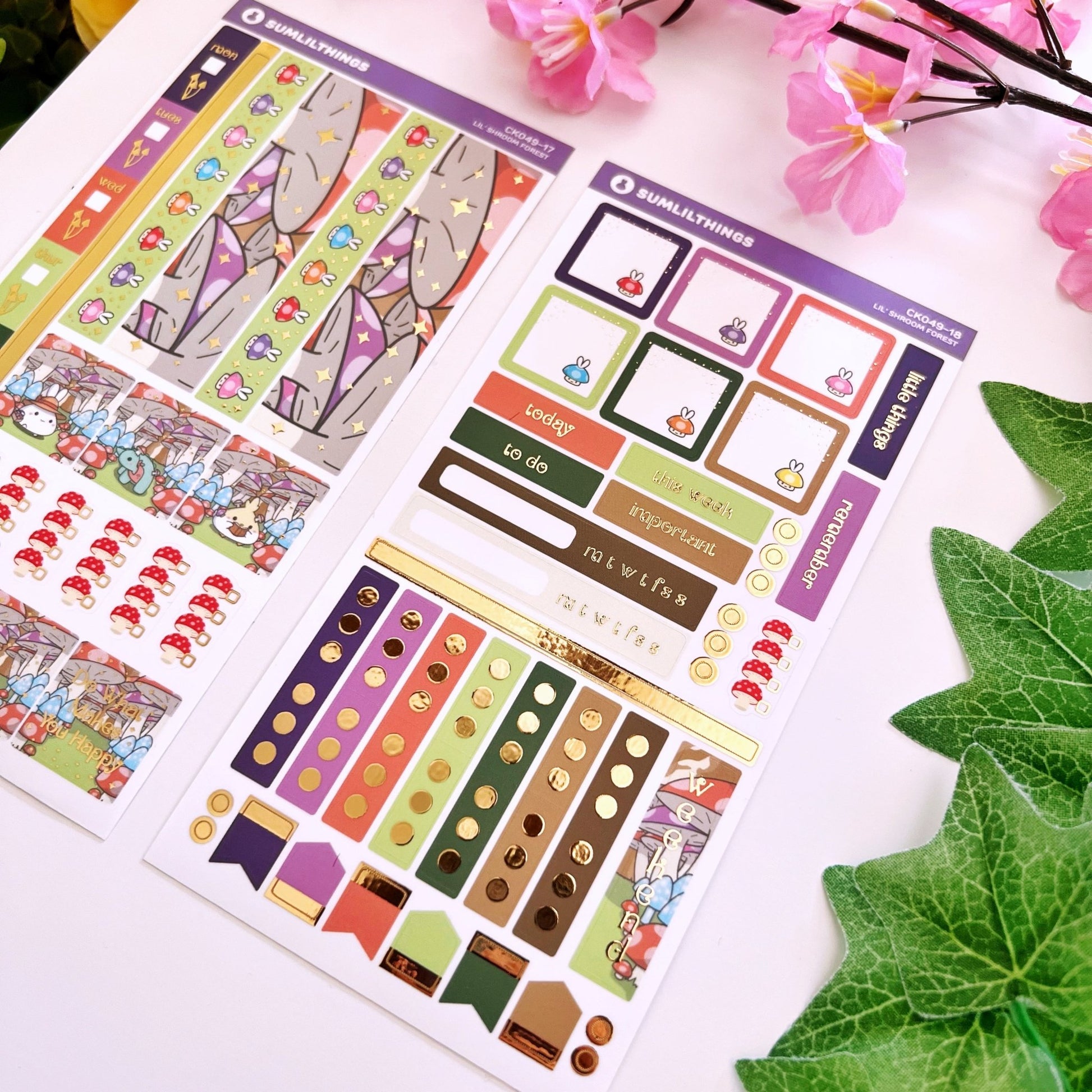 Hobonichi WEEKS Kit - Lil' Mushroom Forest - SumLilThings