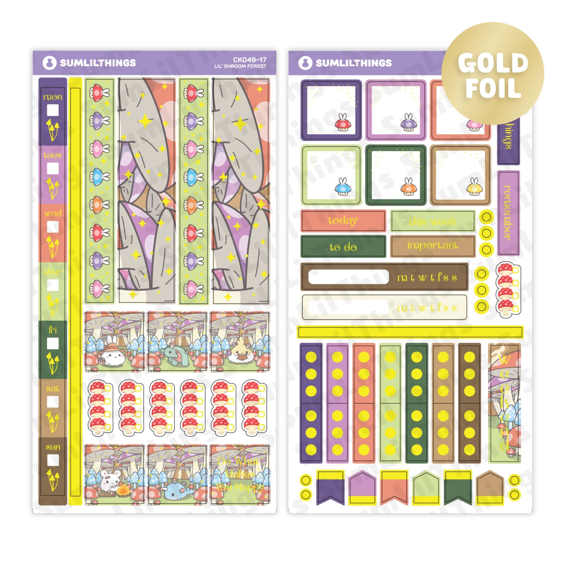 Hobonichi WEEKS Kit - Lil' Mushroom Forest - SumLilThings