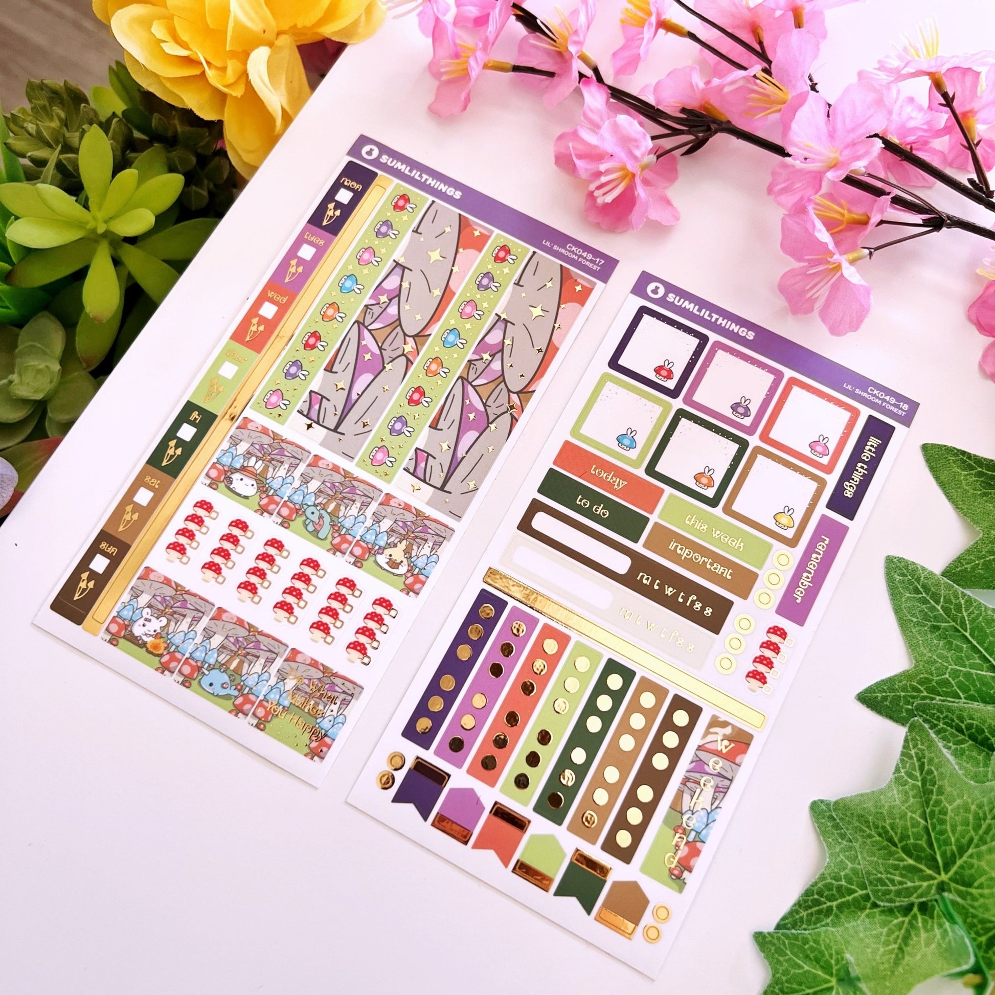 Hobonichi WEEKS Kit - Lil' Mushroom Forest - SumLilThings