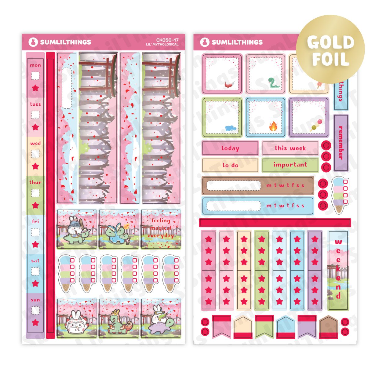 Hobonichi WEEKS Kit - Lil' Mythological - SumLilThings