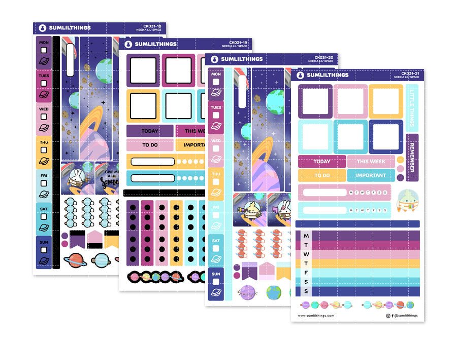 Hobonichi WEEKS Kit - Need A Lil' Space - Gold Foil - SumLilThings