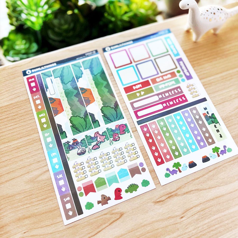 Hobonichi WEEKS Kit - Return to Dinohland - Holographic - SumLilThings