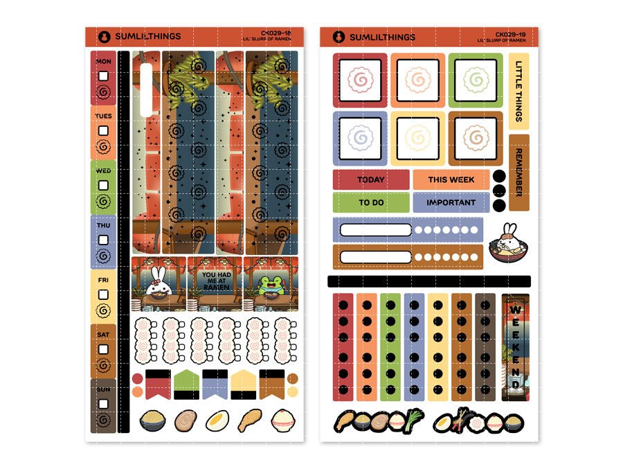 Hobonichi WEEKS Kit - Slurp of Ramen - Gold Foil - SumLilThings