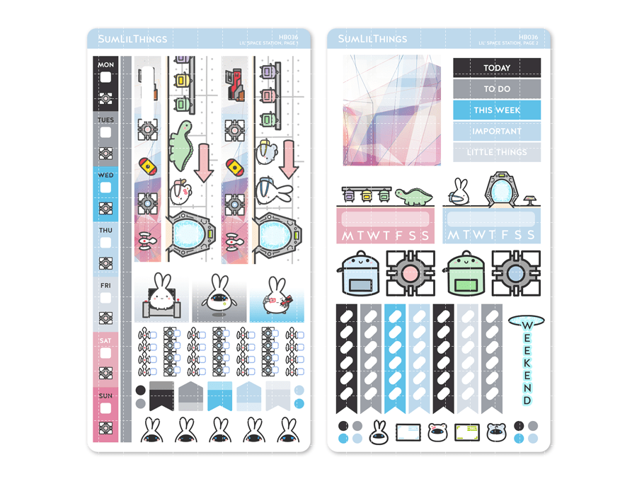 Hobonichi WEEKS Kit - Space Station (2 Pages) - SumLilThings