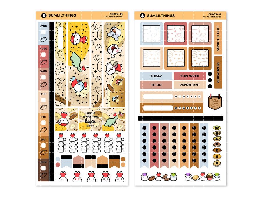 Hobonichi WEEKS Kit - Toasted Buns - Gold Foil - SumLilThings