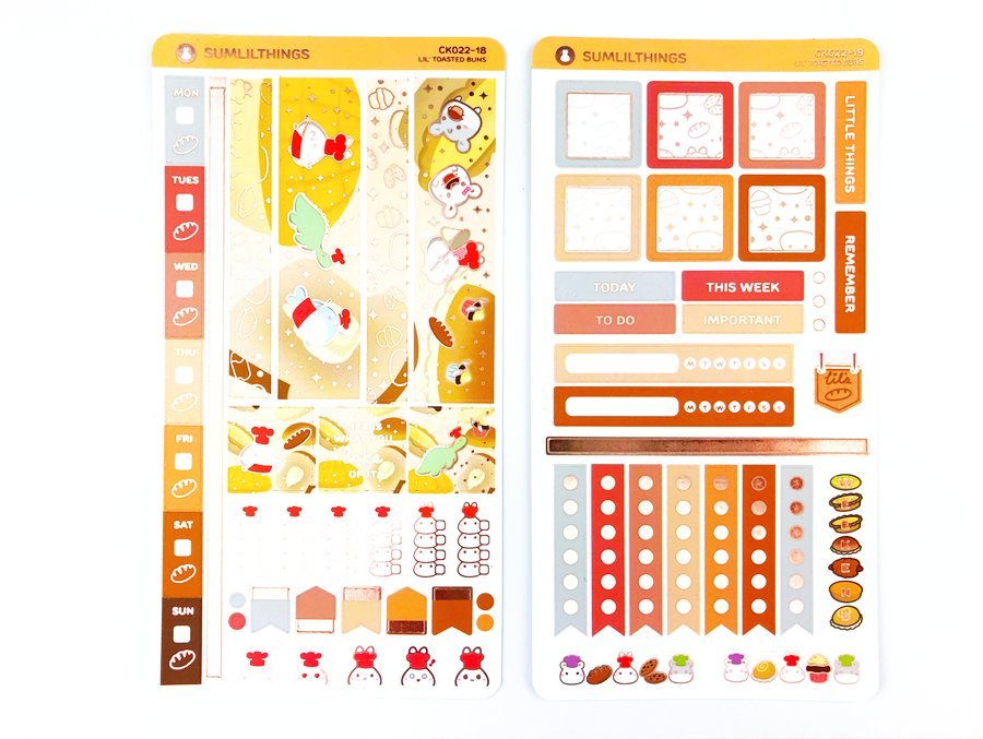 Hobonichi WEEKS Kit - Toasted Buns - Gold Foil - SumLilThings