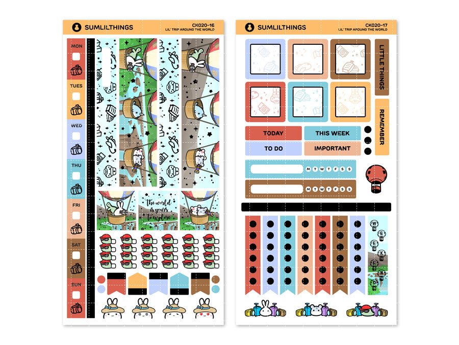 Hobonichi WEEKS Kit - Trip Around the World - Gold Foil - SumLilThings