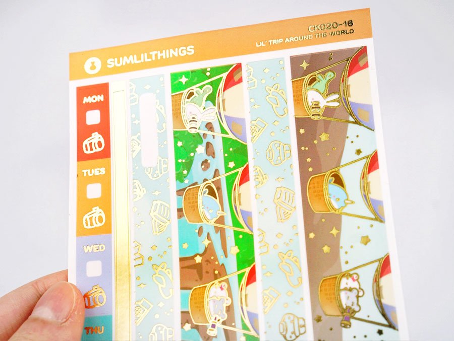 Hobonichi WEEKS Kit - Trip Around the World - Gold Foil - SumLilThings