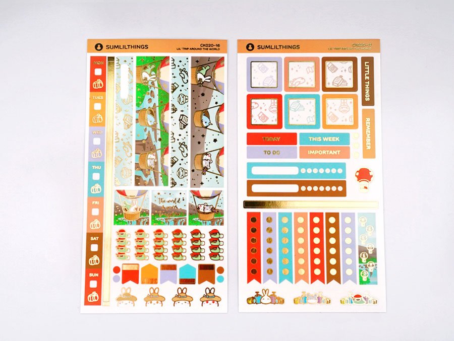 Hobonichi WEEKS Kit - Trip Around the World - Gold Foil - SumLilThings