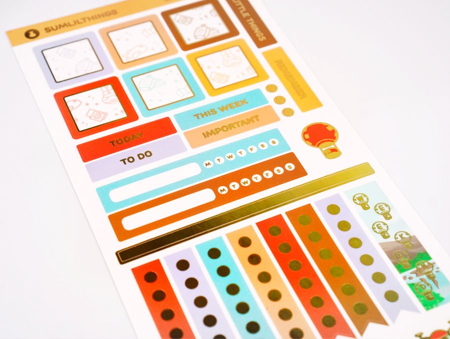 Hobonichi WEEKS Kit - Trip Around the World - Gold Foil - SumLilThings