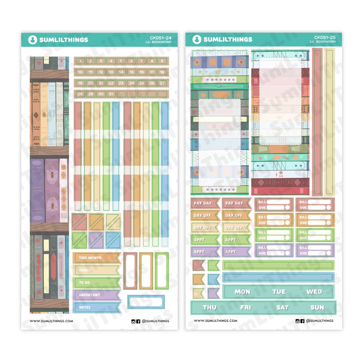 Hobonichi WEEKS - Lil' Bookworm - SumLilThings