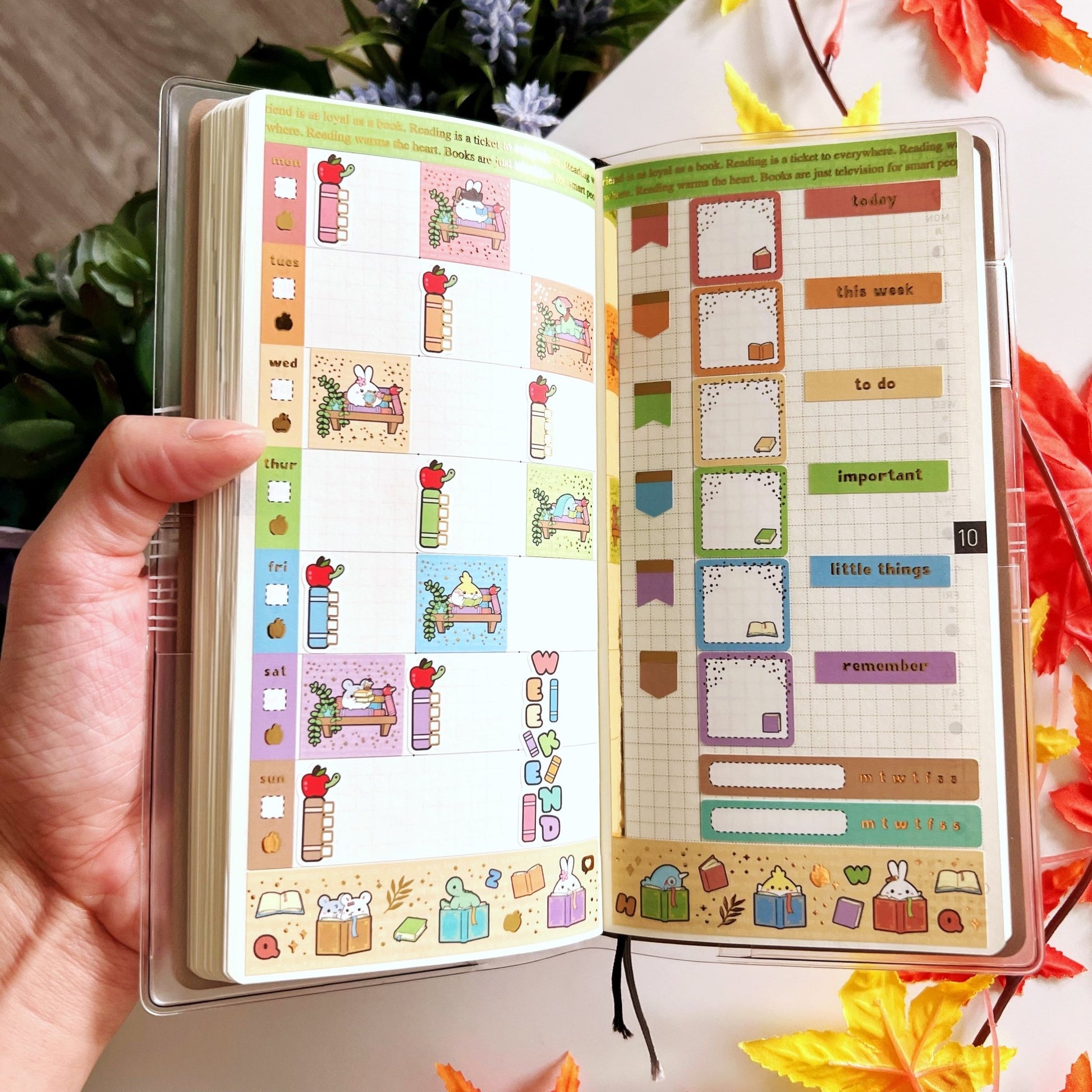 Hobonichi WEEKS - Lil' Bookworm - SumLilThings