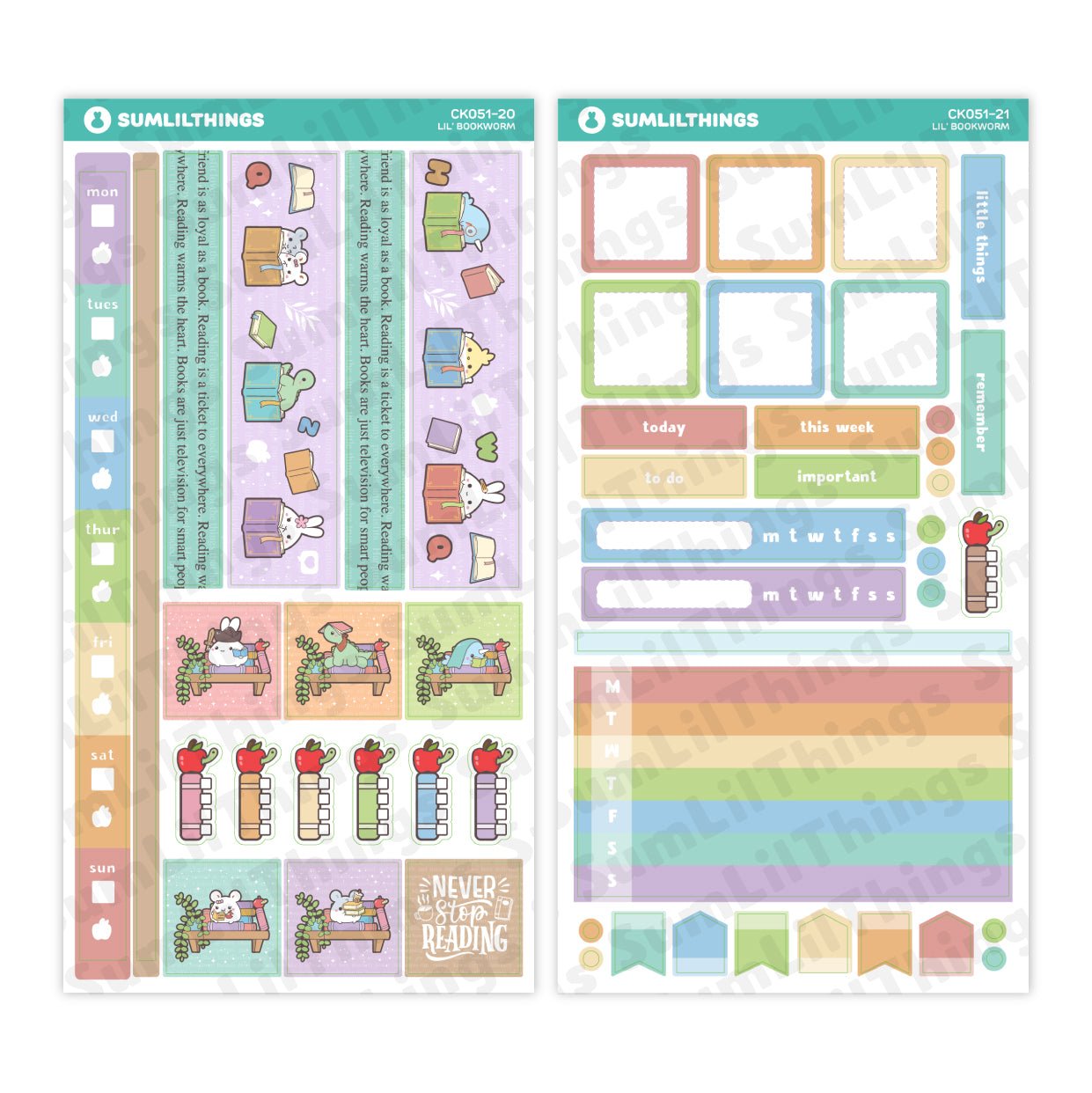 Hobonichi WEEKS - Lil' Bookworm - SumLilThings