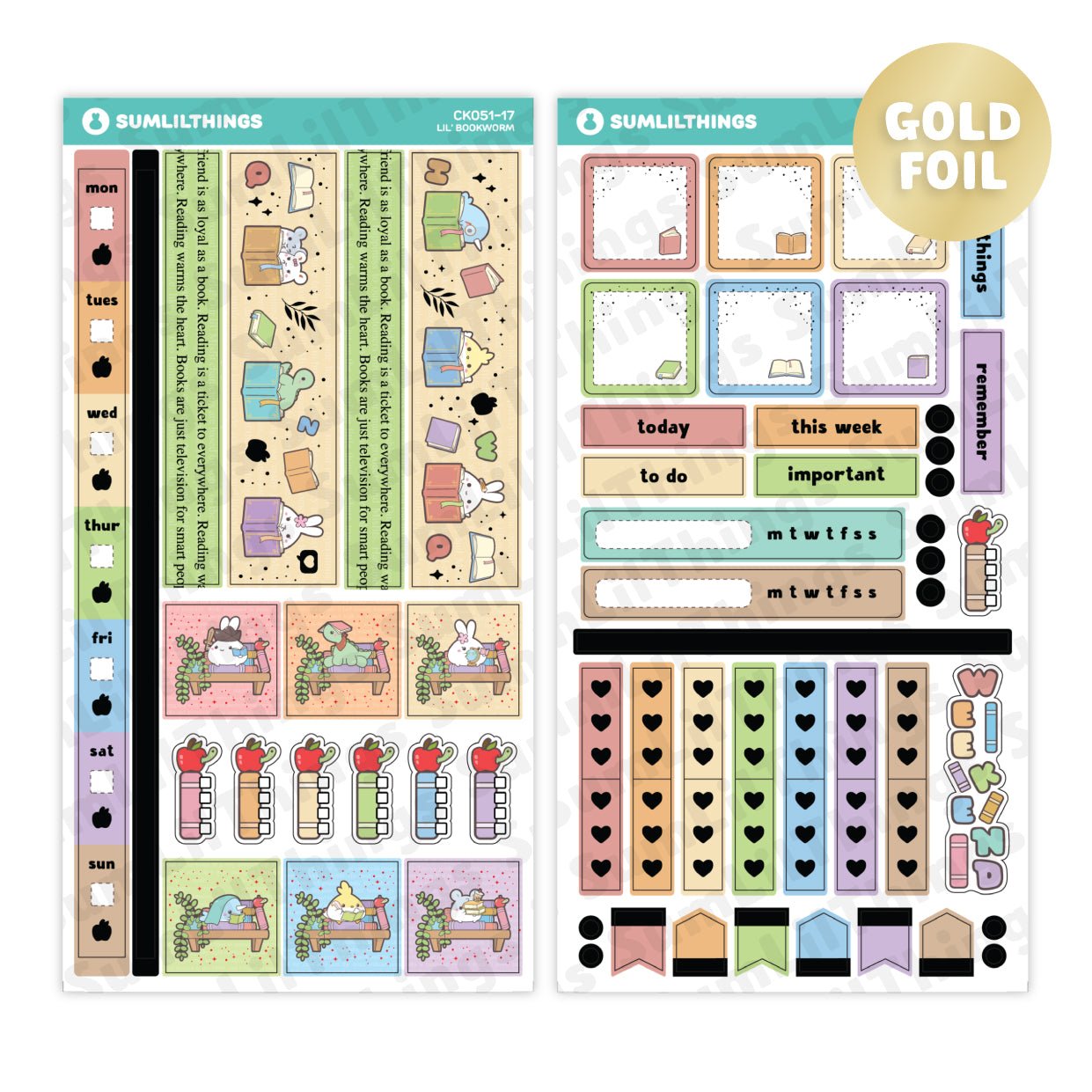 Hobonichi WEEKS - Lil' Bookworm - SumLilThings