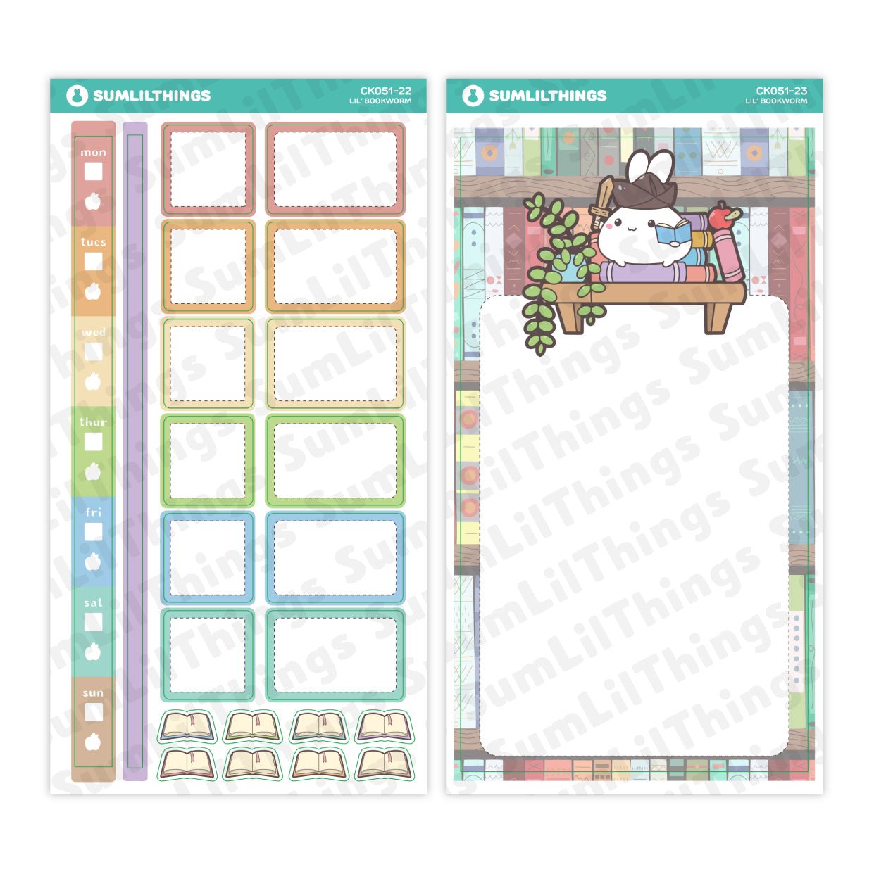 Hobonichi WEEKS - Lil' Bookworm - SumLilThings