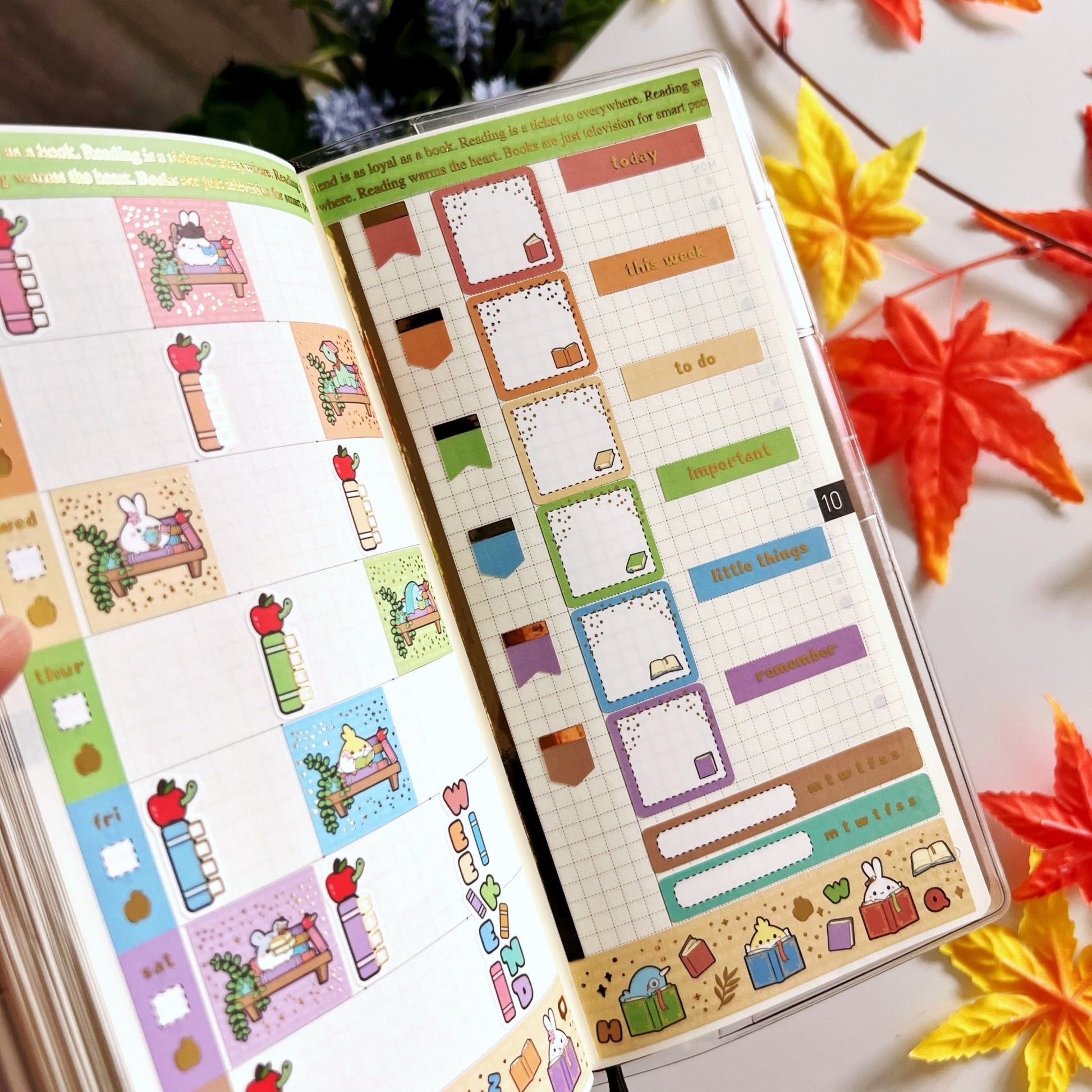 Hobonichi WEEKS - Lil' Bookworm - SumLilThings