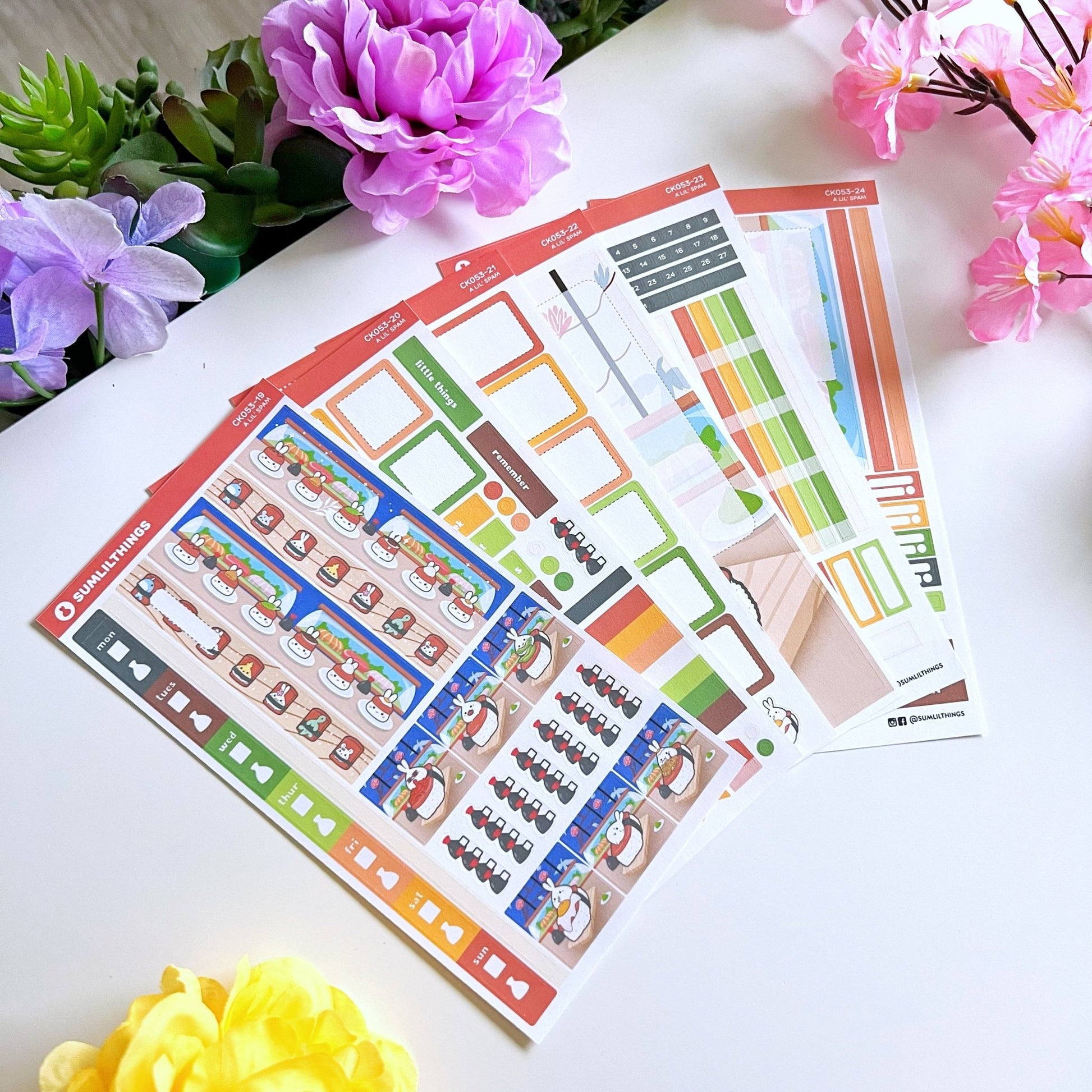 Hobonichi WEEKS - Lil' Spam Musubi - Gold Foil - SumLilThings