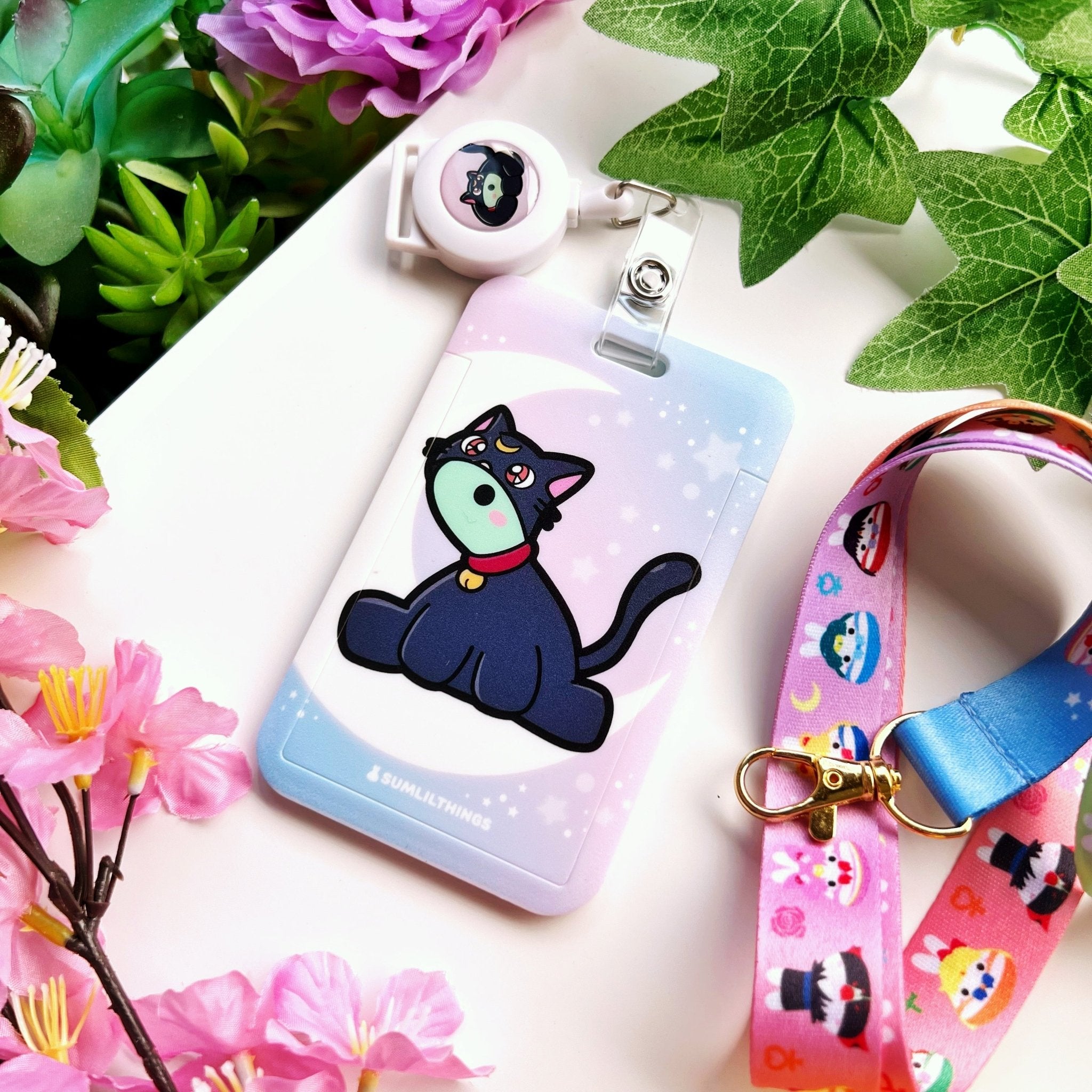 ID Card Holder - Lil&#39; Moon Power Collection - SumLilThings