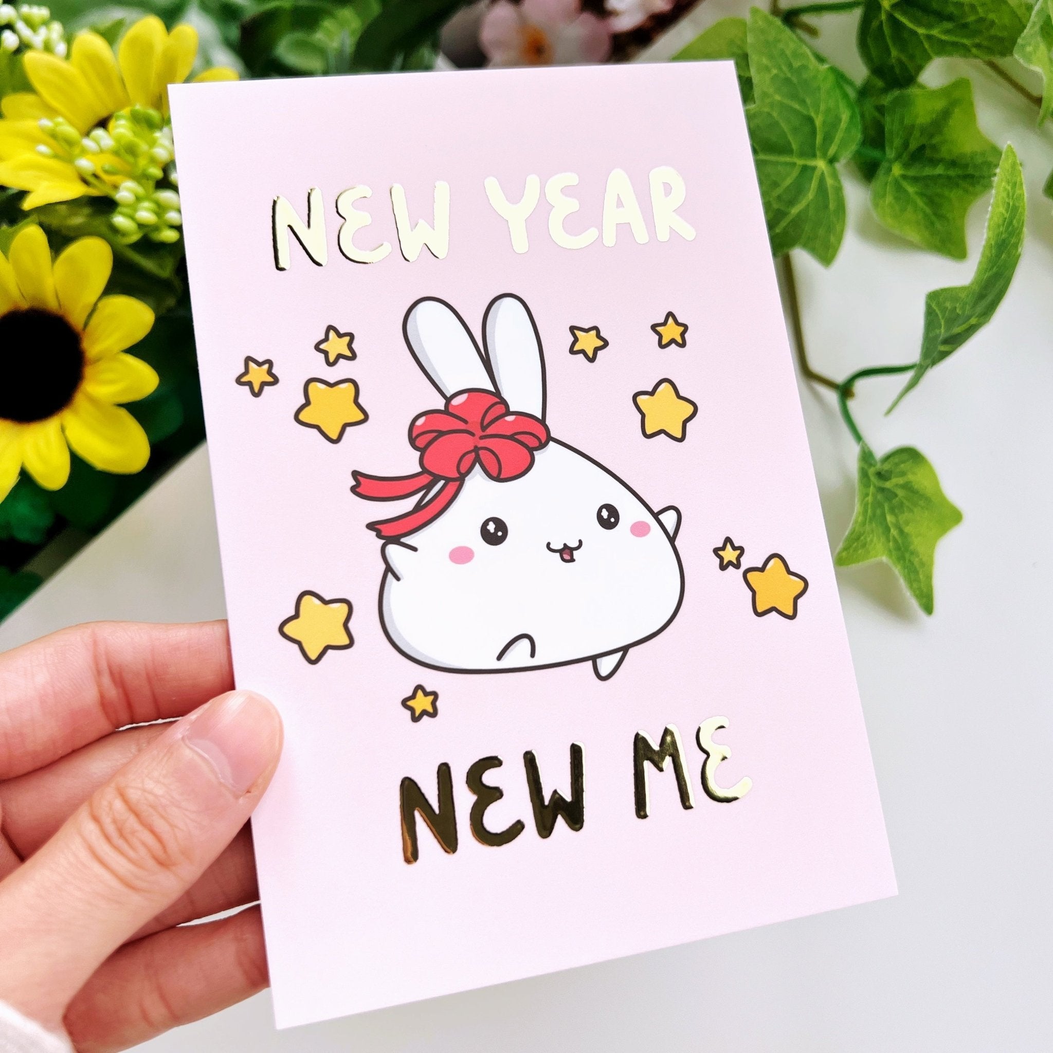 Journaling Card - New Year New Me - Gold Foiled - SumLilThings