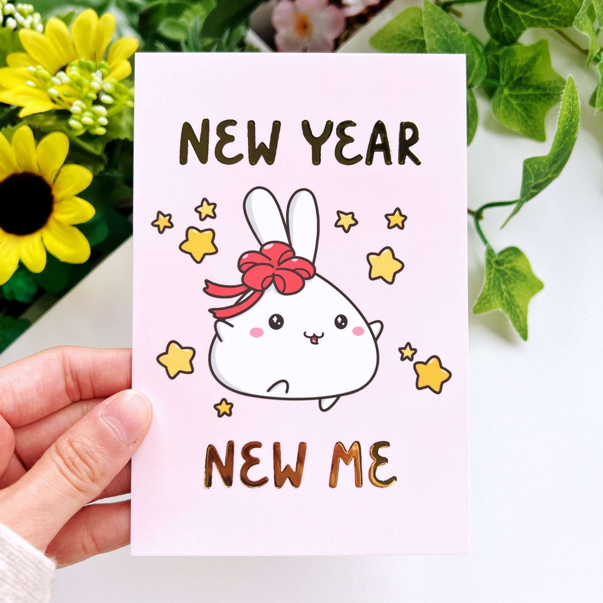 Journaling Card - New Year New Me - Gold Foiled - SumLilThings