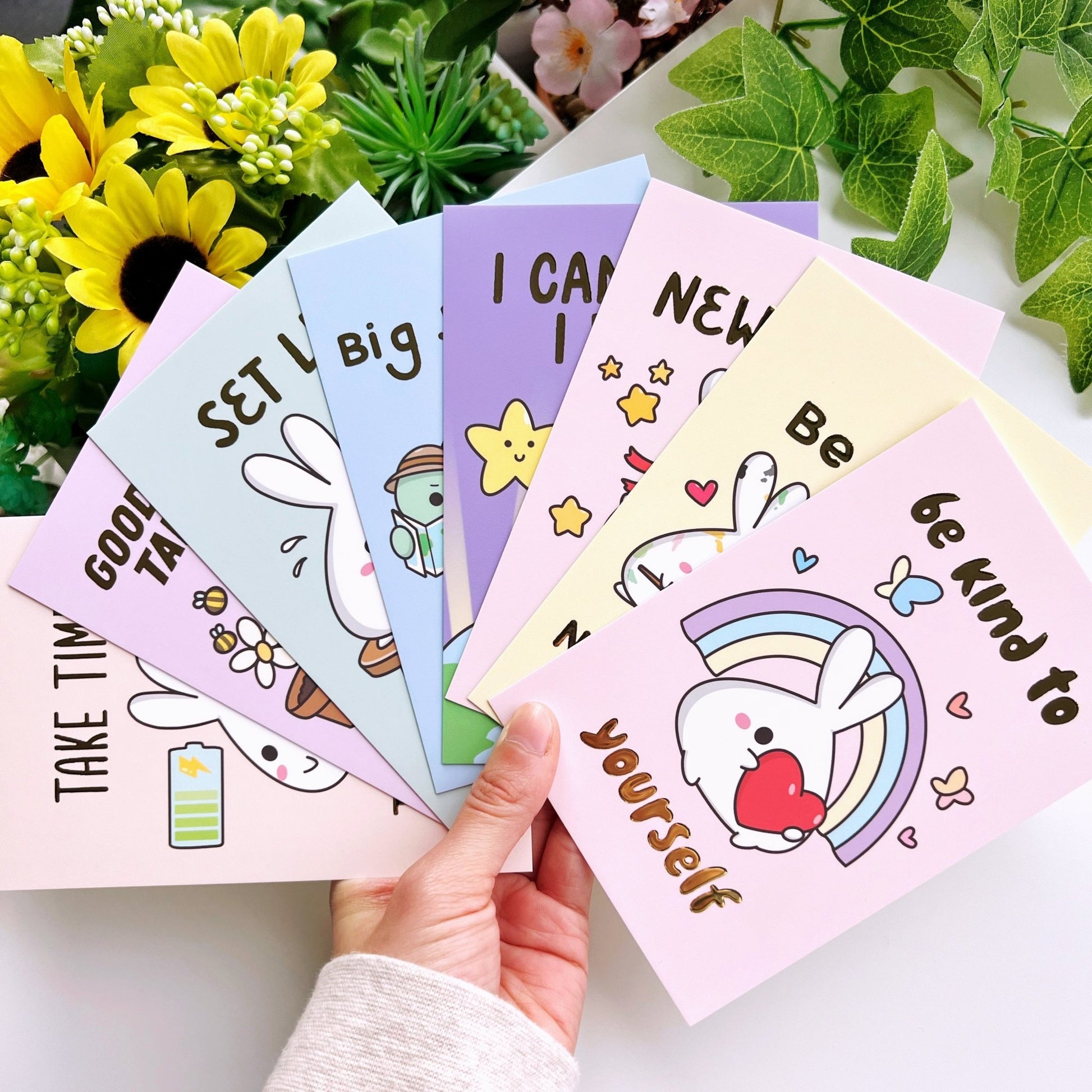 Journaling Card - New Year New Me (Set of 8) - Gold Foiled - SumLilThings