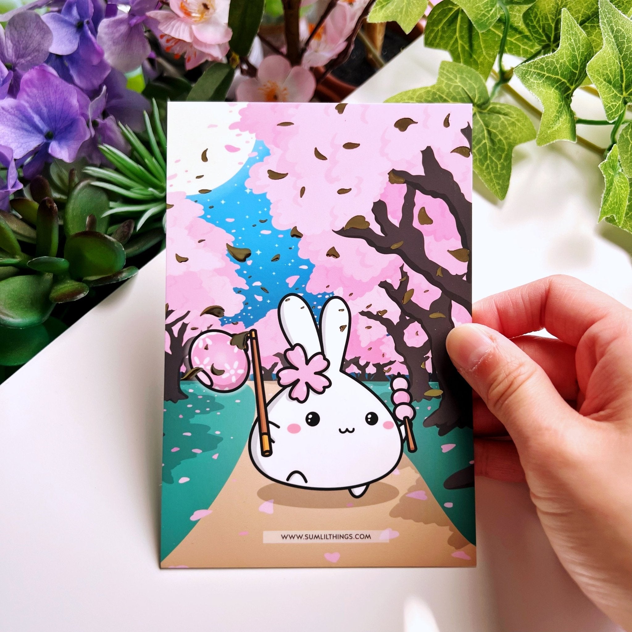 Journaling Card - Sakura Lil - Gold Foiled - SumLilThings