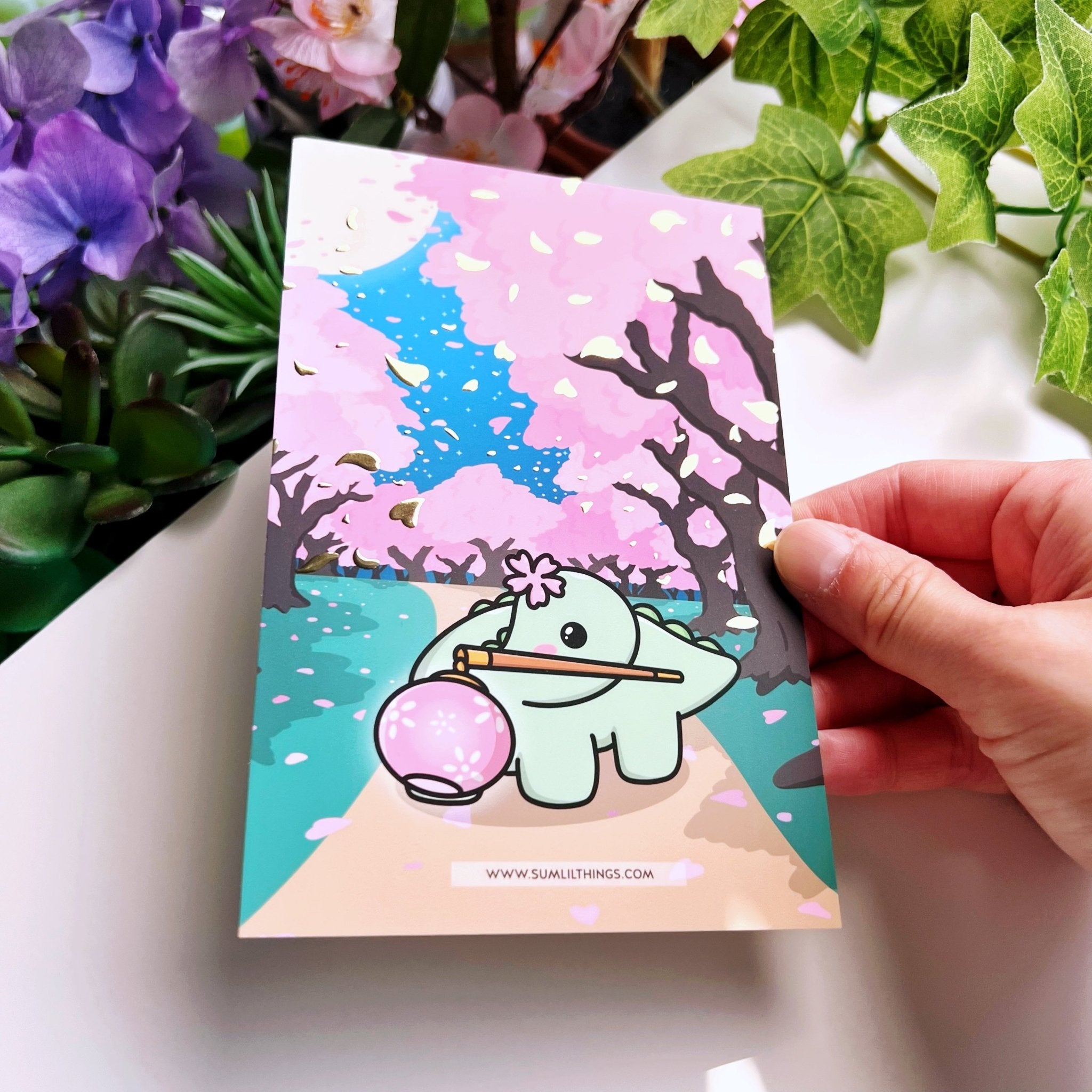 Journaling Card - Sakura Nohnoh - Gold Foiled - SumLilThings