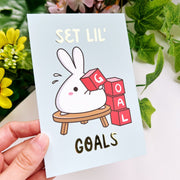 Journaling Card - Set Lil' Goals - Gold Foiled - SumLilThings