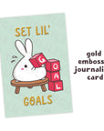 Journaling Card - Set Lil' Goals - Gold Foiled - SumLilThings
