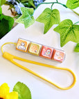Keycap Keychain - Honey Pastries (4-Set) with LIGHTS - SumLilThings