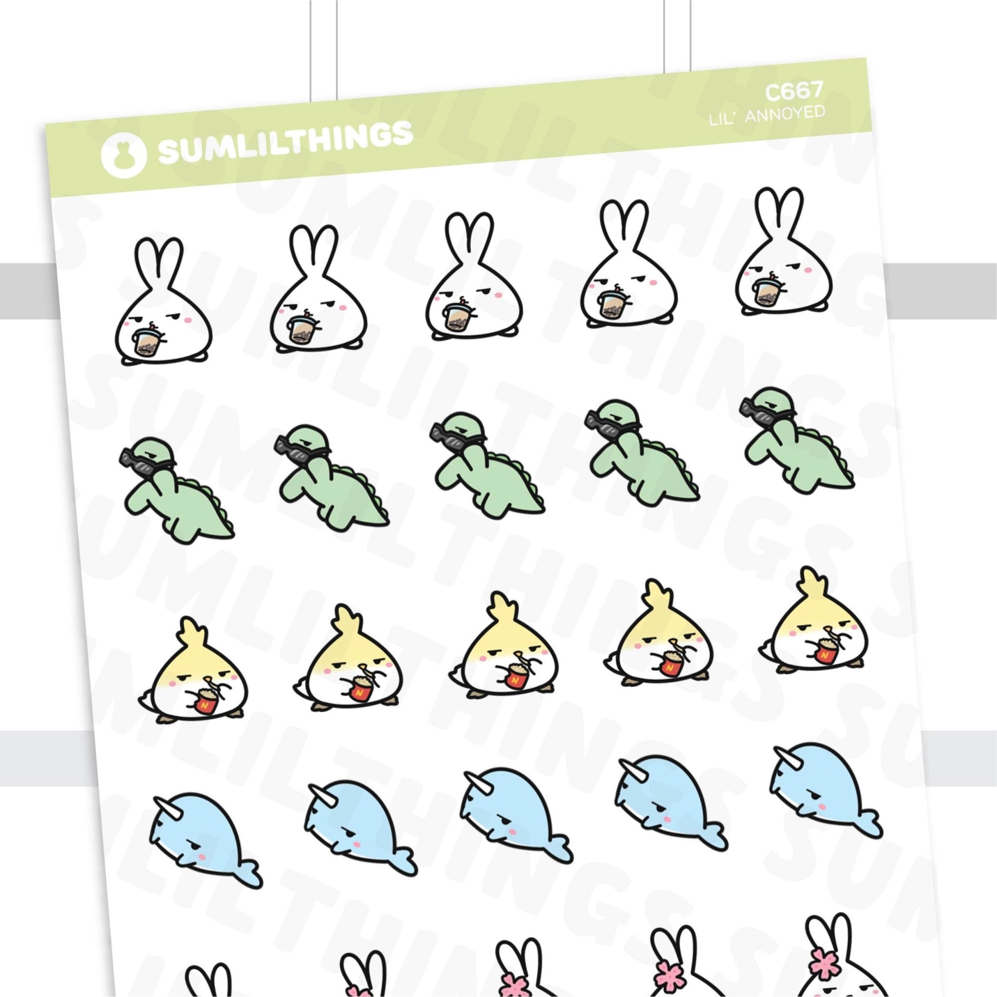 Lil' Annoyed Stickers - SumLilThings