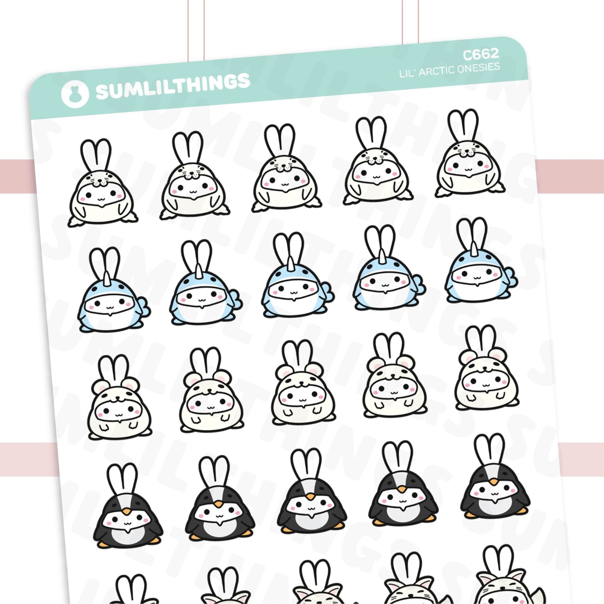 Lil' Arctic Onesies Stickers - SumLilThings