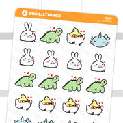 Lil' Bashful Stickers - SumLilThings