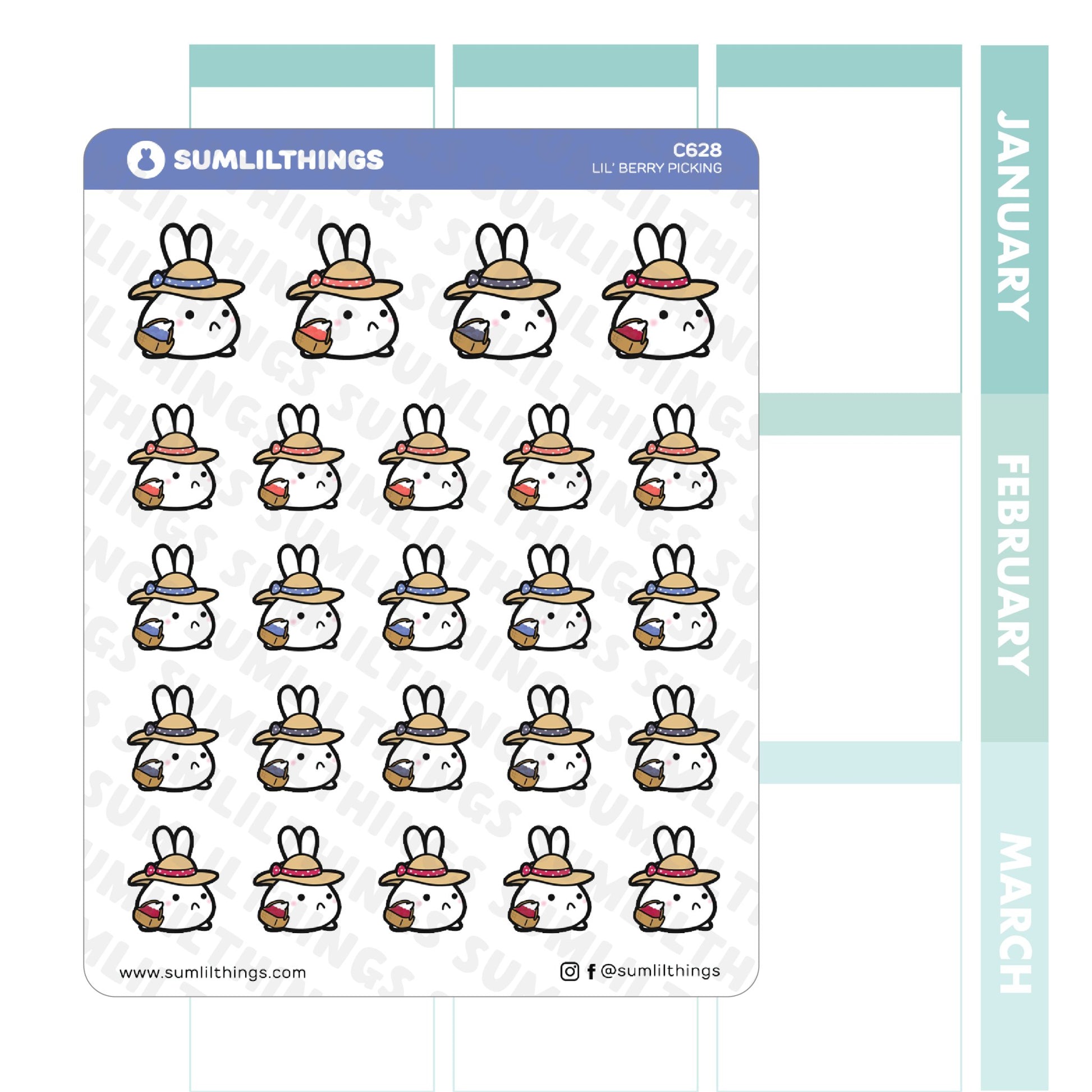 Lil' Berry Picking Stickers - SumLilThings