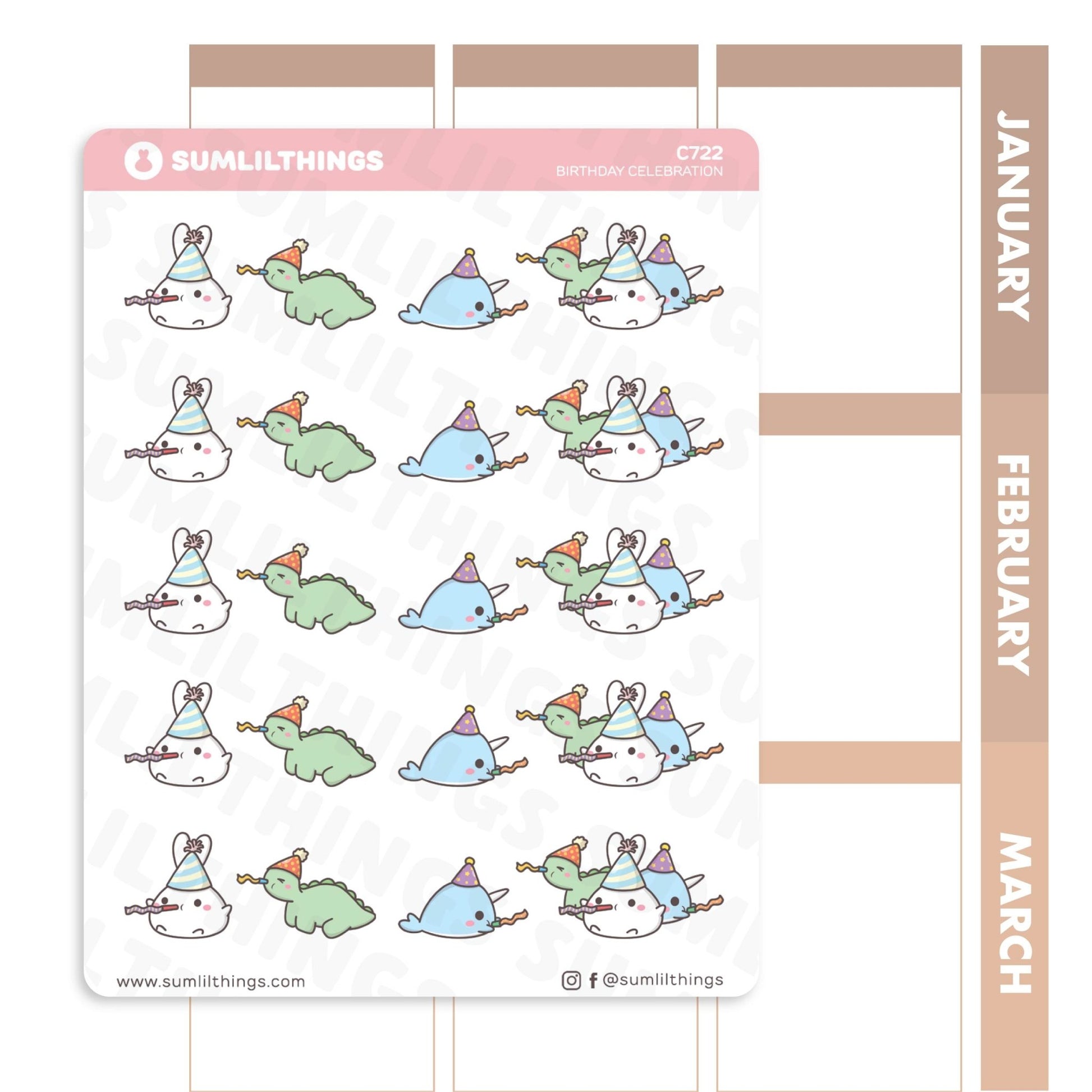 Lil' Birthday Celebration Stickers - SumLilThings