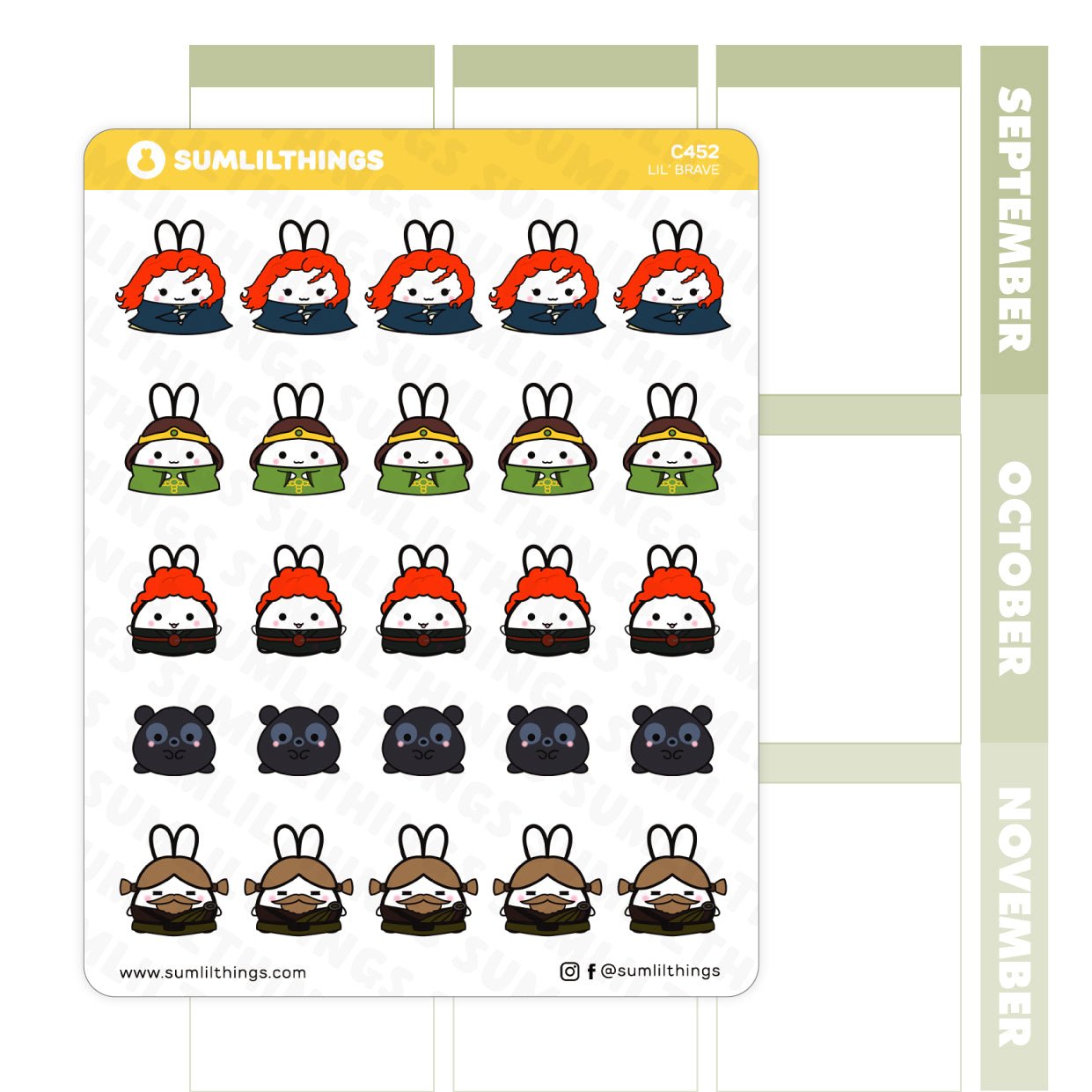 Lil' Brave Stickers - SumLilThings