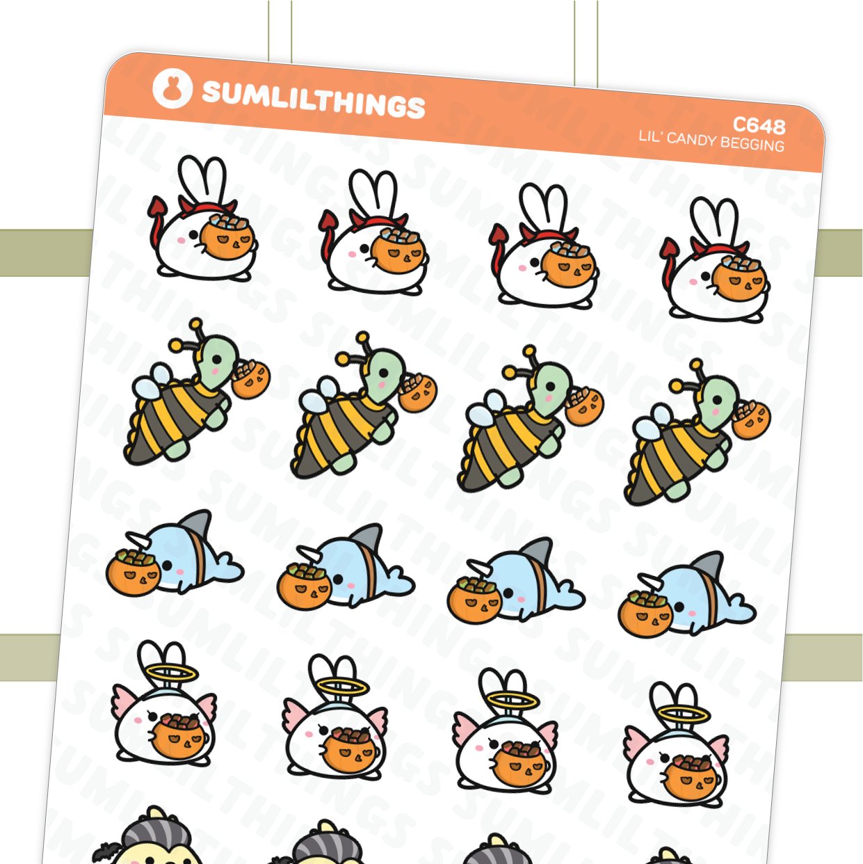 Lil' Candy Begging Stickers - SumLilThings