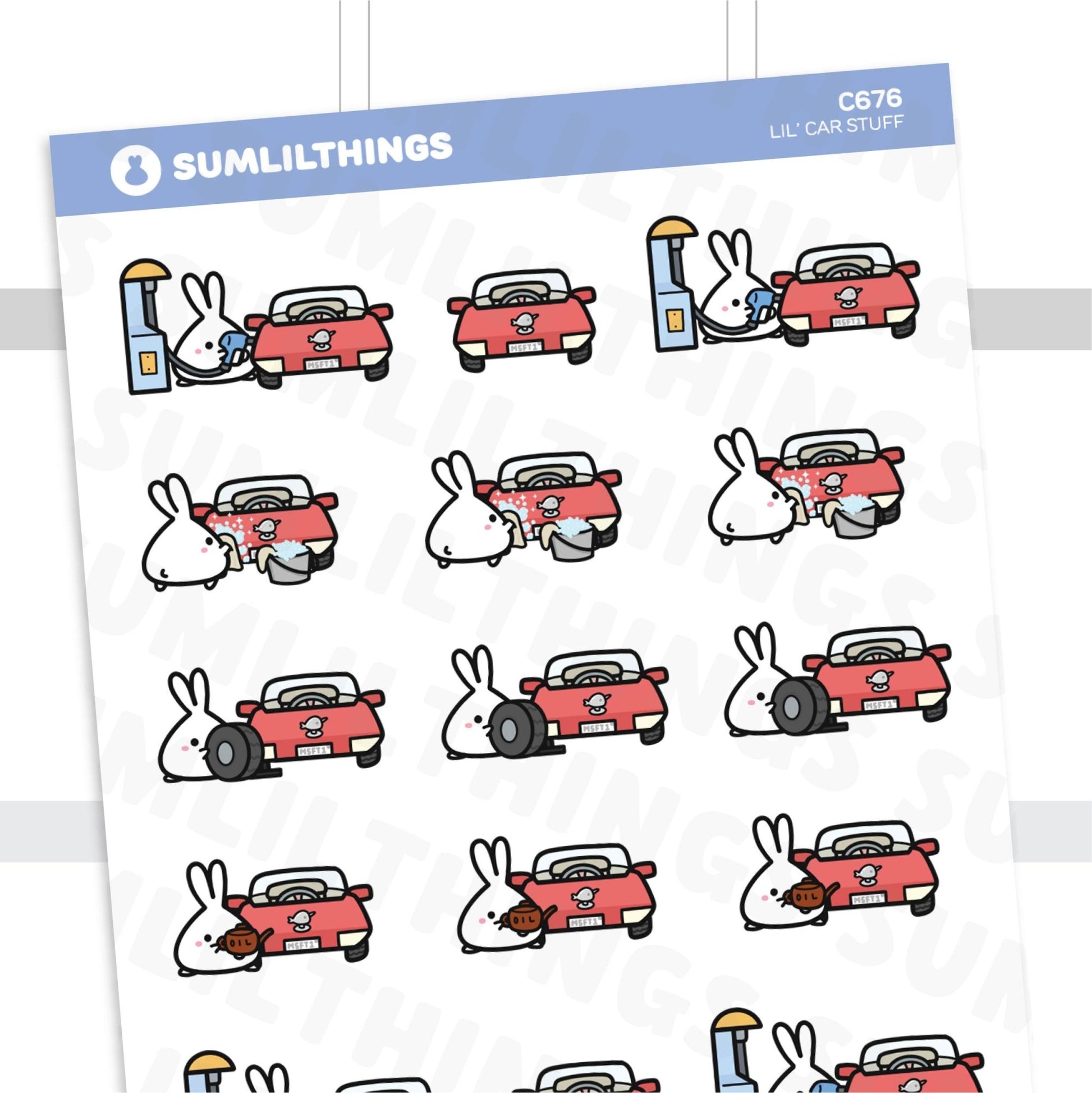 Lil' Car Stuff Stickers - SumLilThings