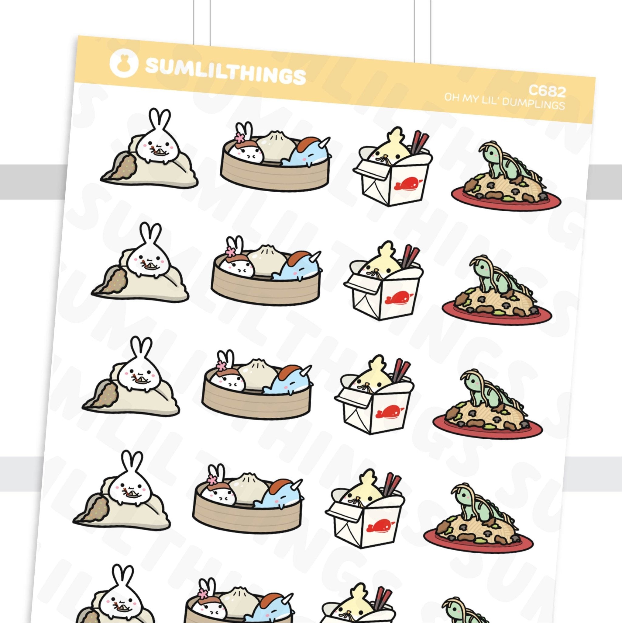 Lil' Chinese Food Stickers - SumLilThings