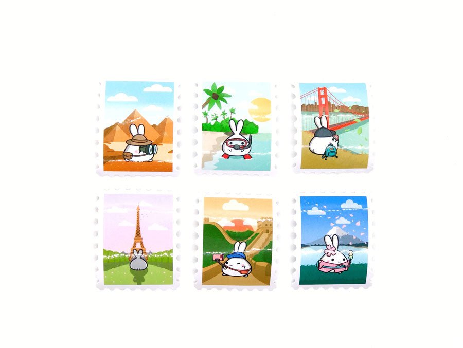 Lil' Destinations Sticker Flakes (Pack of 6) - SumLilThings