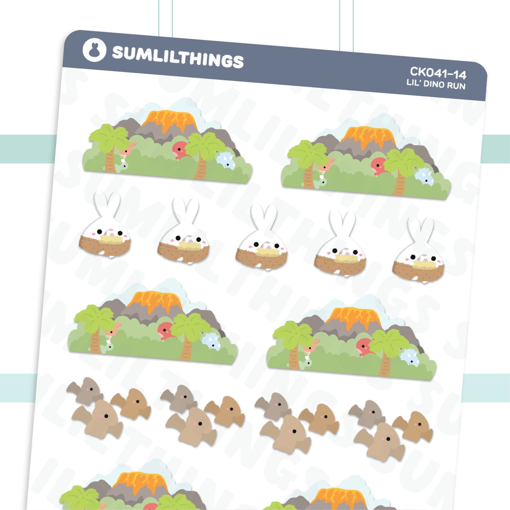 Lil' Dino Run Stickers - SumLilThings