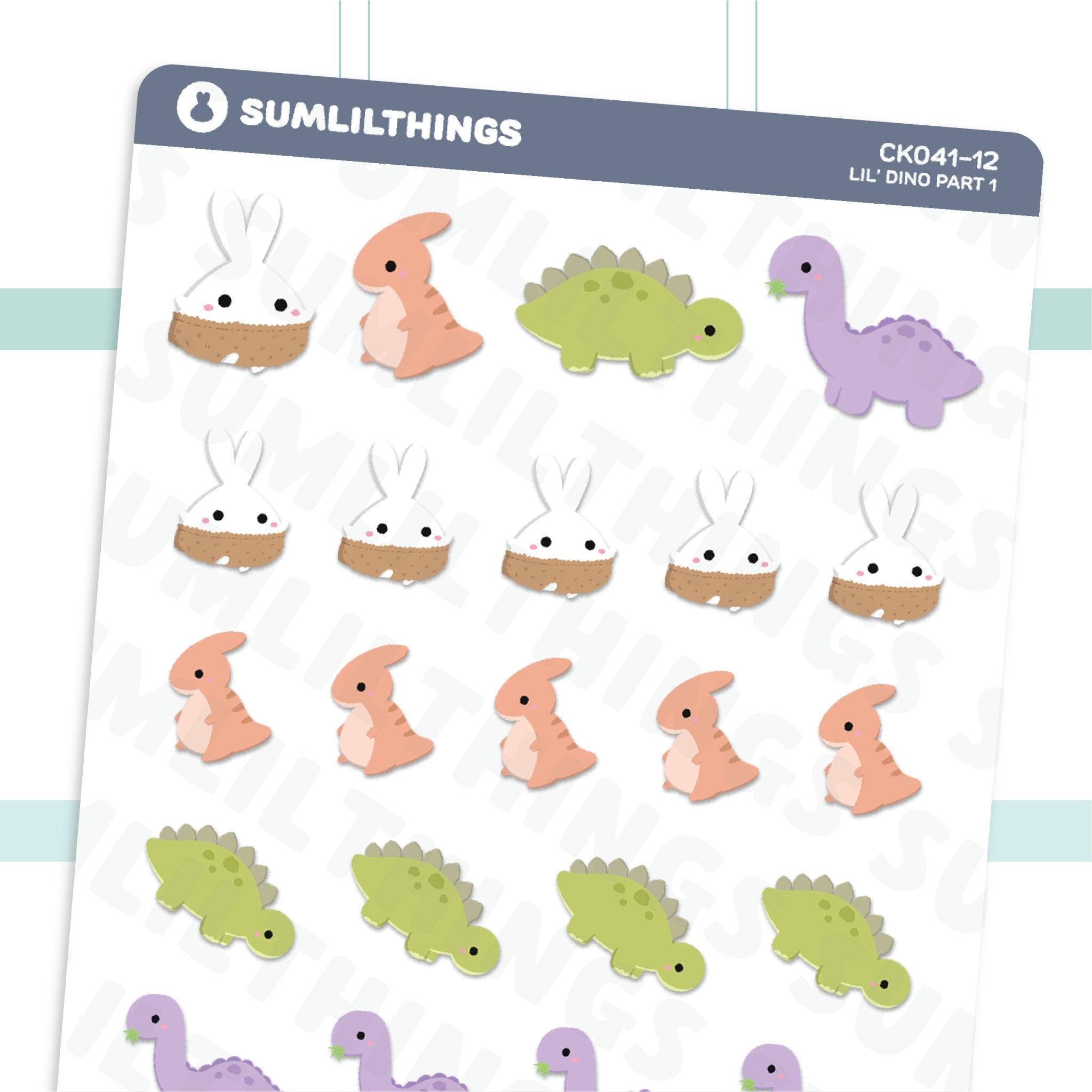 Lil' Dinosaurs Stickers - SumLilThings