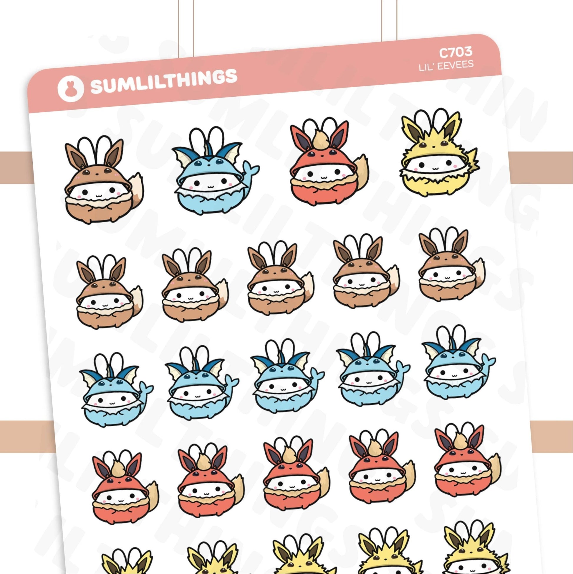 Lil' Eevees Stickers - SumLilThings