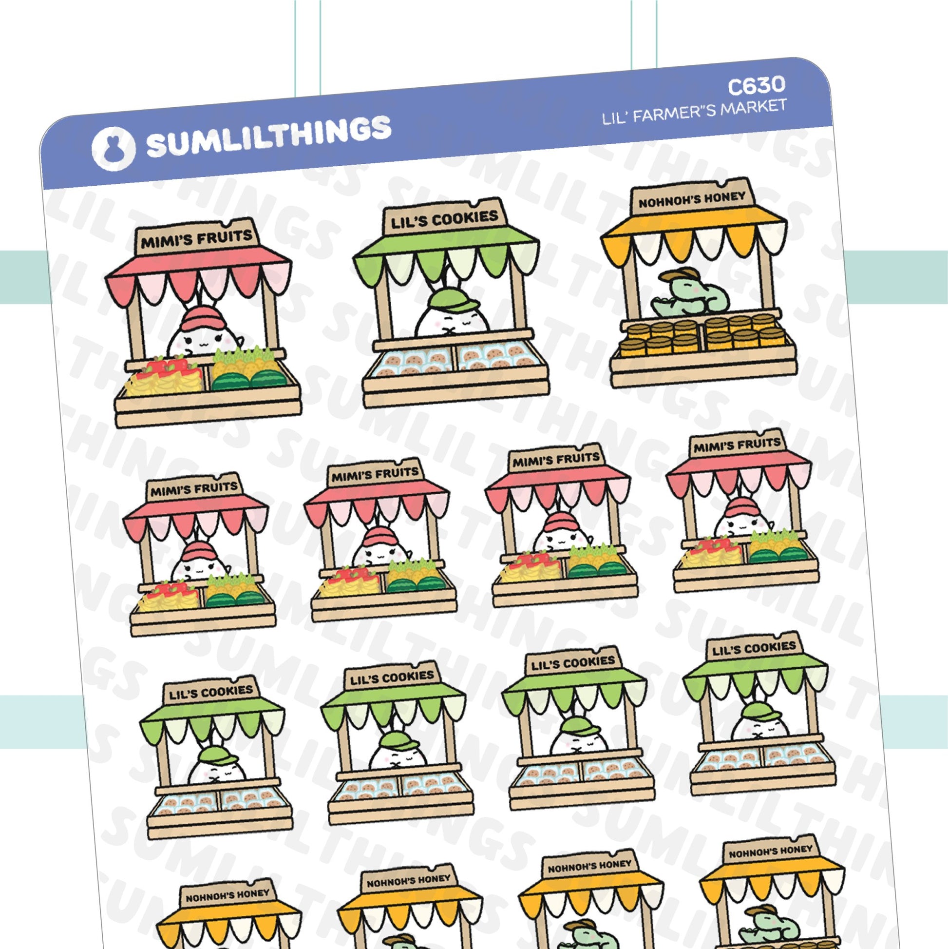 Lil' Farmer's Market Stickers - SumLilThings