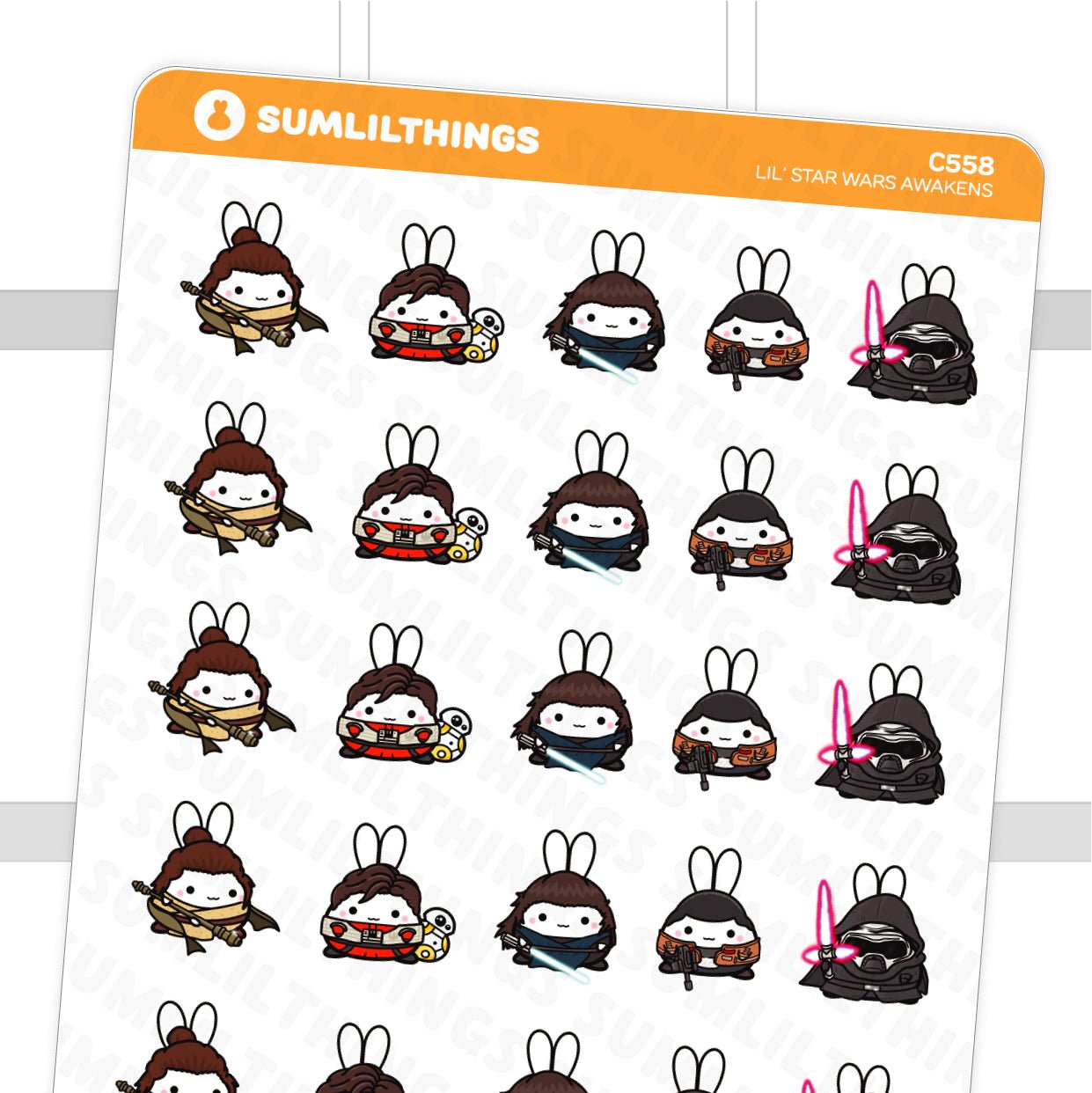 Lil' Galaxy Wars Awakens Stickers - SumLilThings