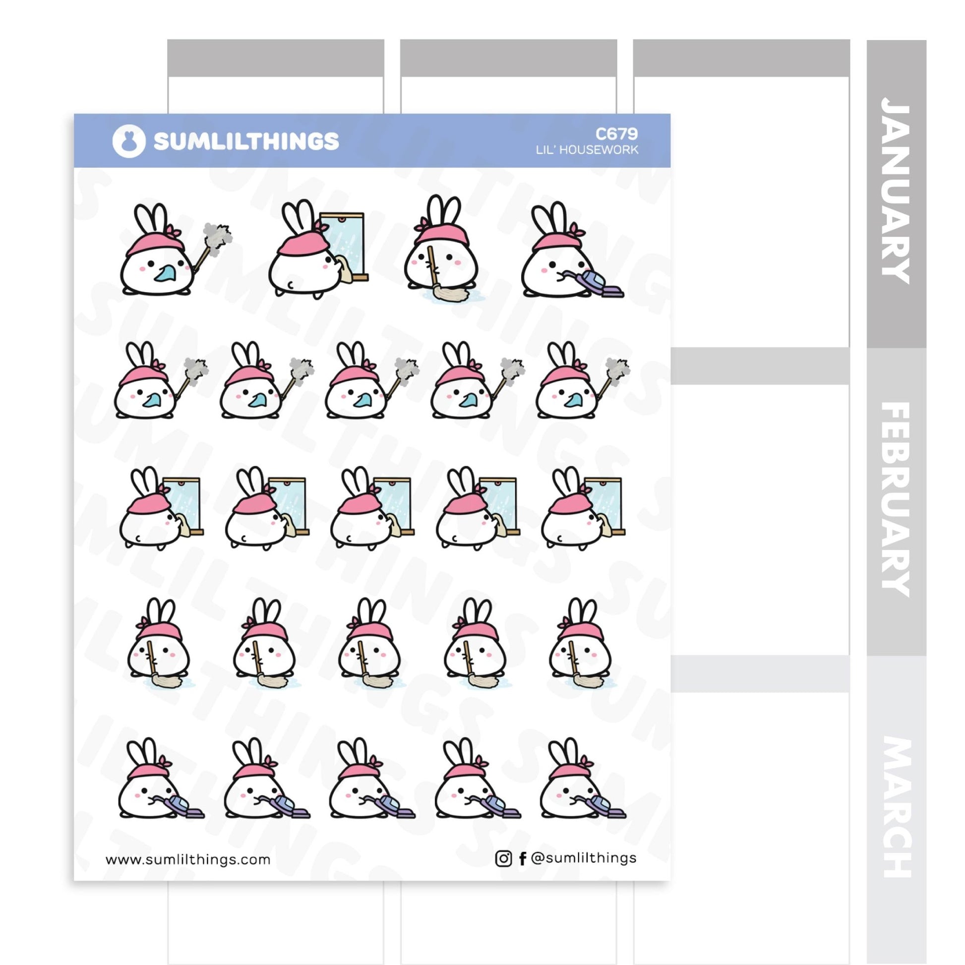 Lil' Housework Stickers - SumLilThings