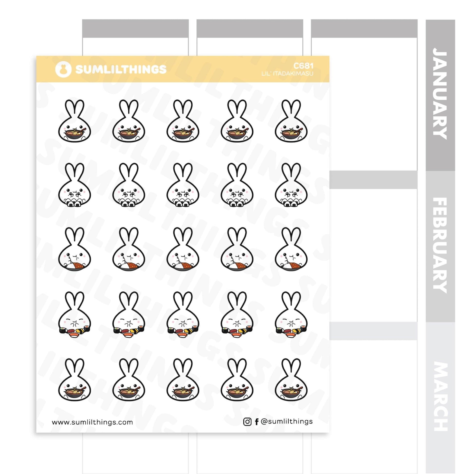 Lil' Japanese Food Stickers - SumLilThings